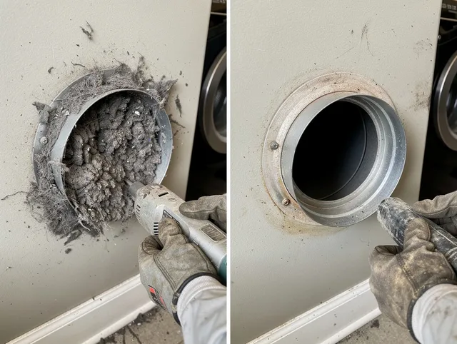 Professional clogged vent cleaning by Abington Dryer Vent Cleaning in Abington