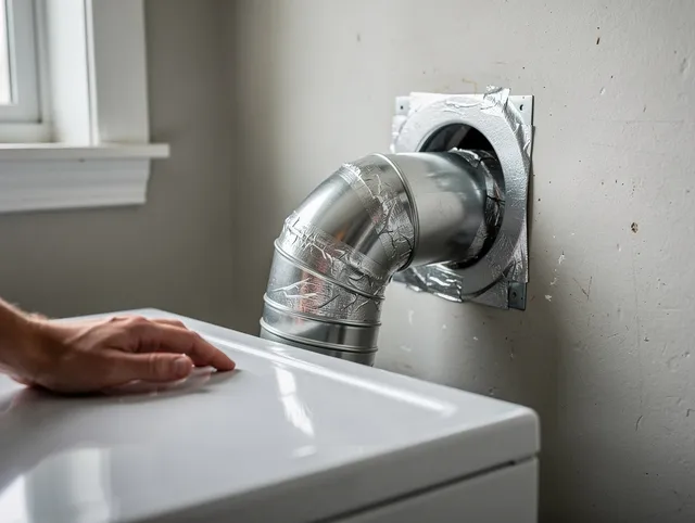 Abington Dryer Vent Cleaning expert performing professional dryer vent repair and installation in Abington